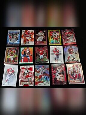 Kansas Citys Chiefs Past And Present Team Football Card Set of 15.